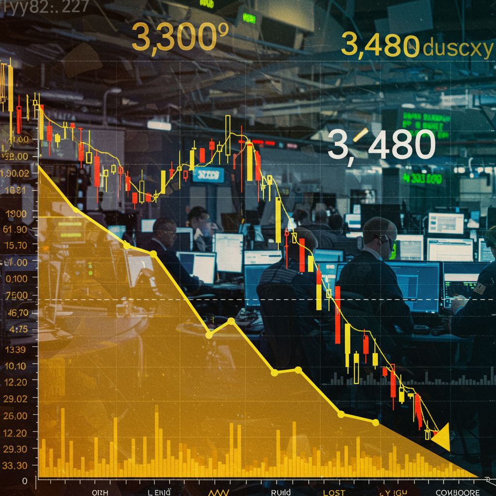 Frenata e rimbalzo per il prezzo oro: scambi nervosi tra $3.320 e $3.480 dopo i record.