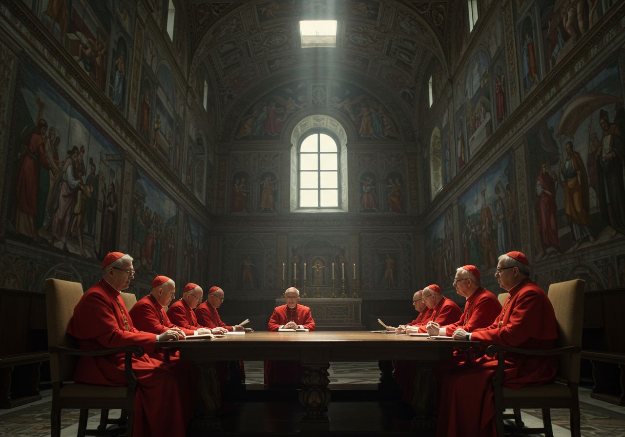 Corsa al soglio pontificio: Parolin e Zuppi tra i nomi caldi per il nuovo Papa nelle prime ore del Conclave.
