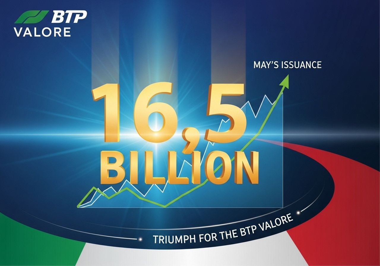 Trionfo per i tassi del BTP Valore: con 16,5 miliardi superata l'emissione di maggio.