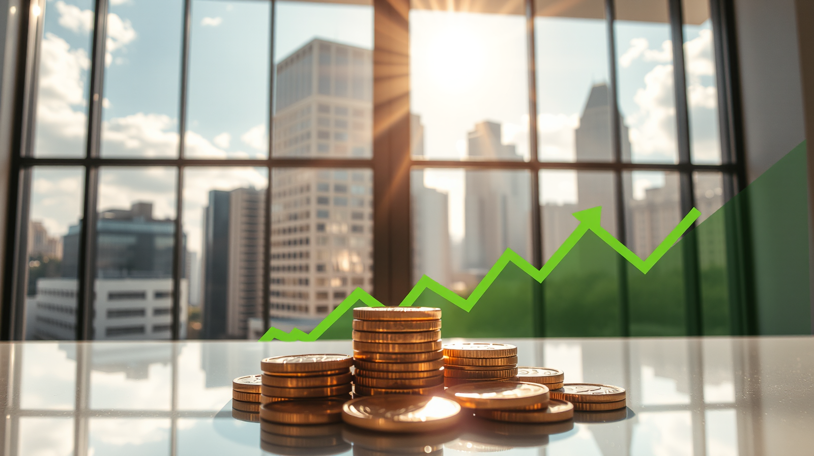 Monete d'oro e skyline finanziario italiano, agevolazioni fiscali per investimenti startup con contratti SAFE