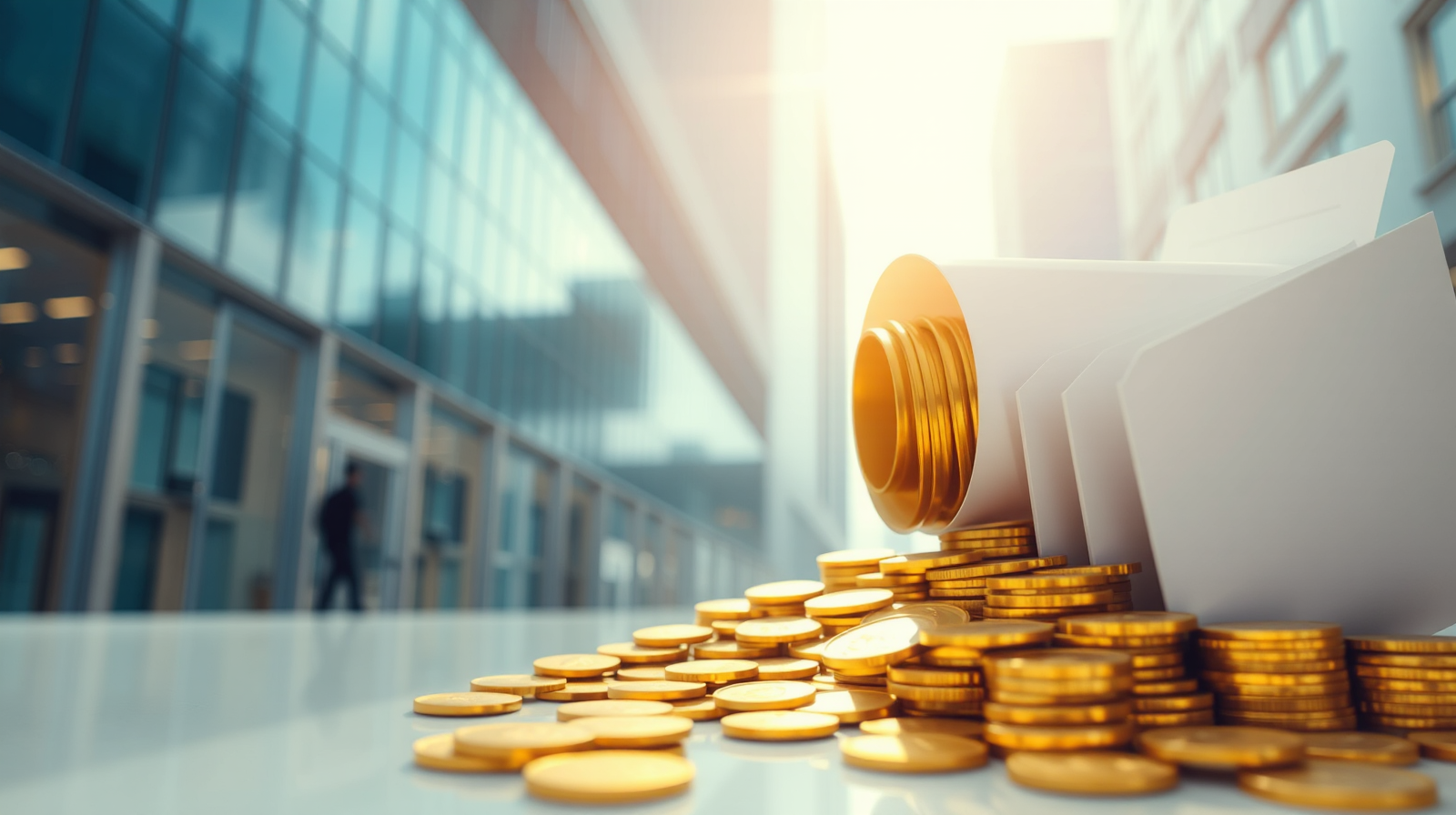 Tax Day 20 agosto: la tregua estiva diventa un imbuto fiscale Adempimenti fiscali e monete d'oro che convergono in un imbuto, simbolo dell'accumulo di versamenti tributari del Tax Day